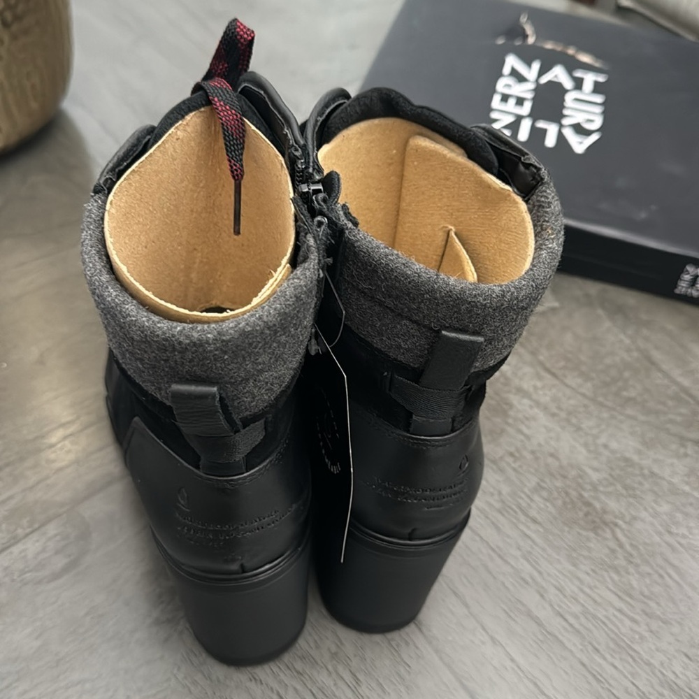 NATURALIZER Myla Womens Leather Cold Weather Combat Boots - Picture 8 of 8